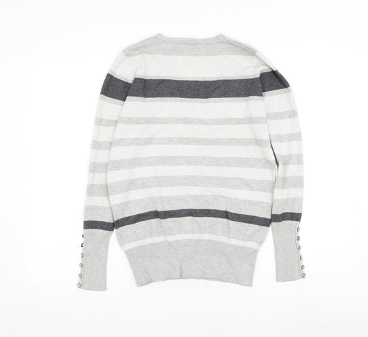 Womens UK Size 12 Papaya Grey Pullover Jumper