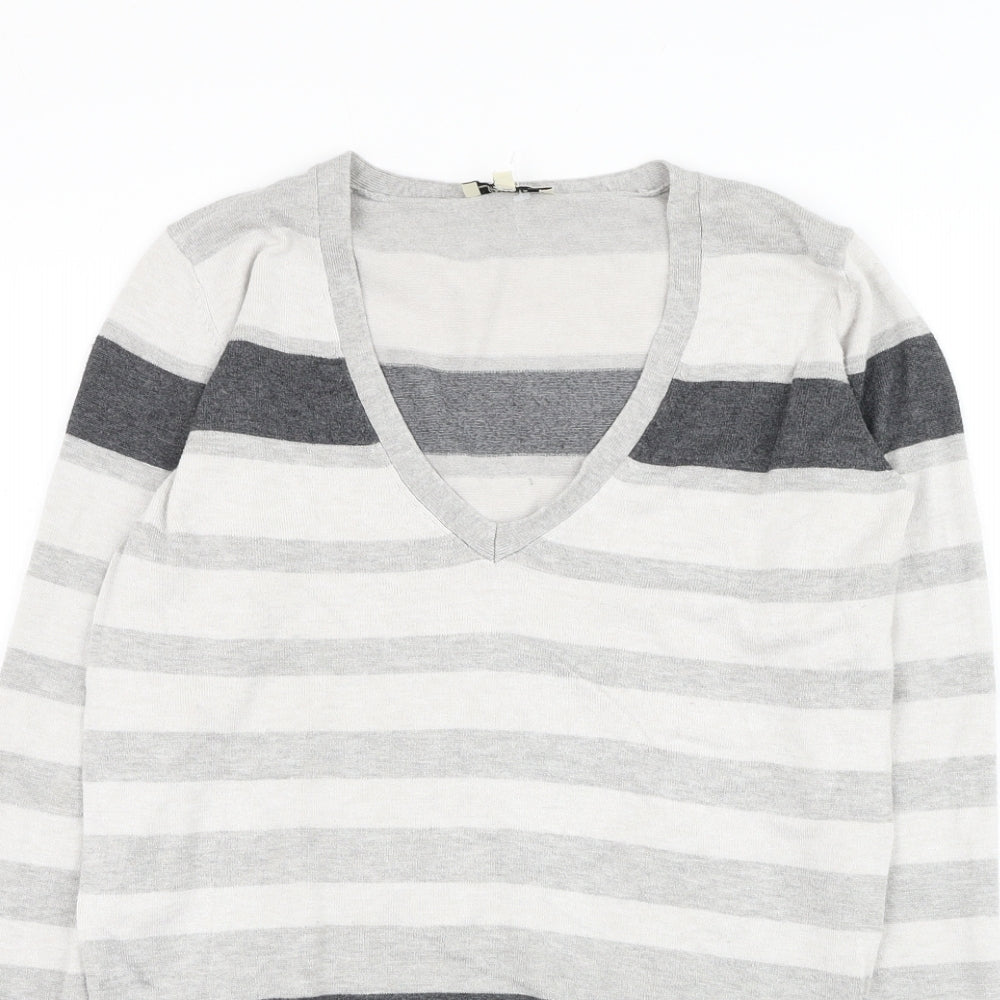 Womens UK Size 12 Papaya Grey Pullover Jumper