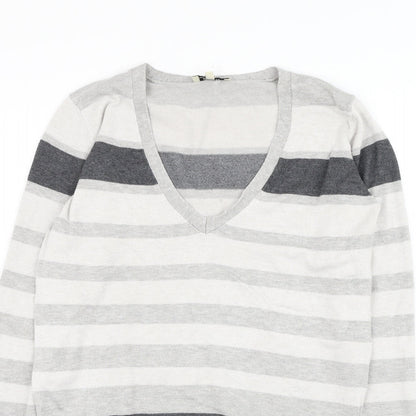 Womens UK Size 12 Papaya Grey Pullover Jumper