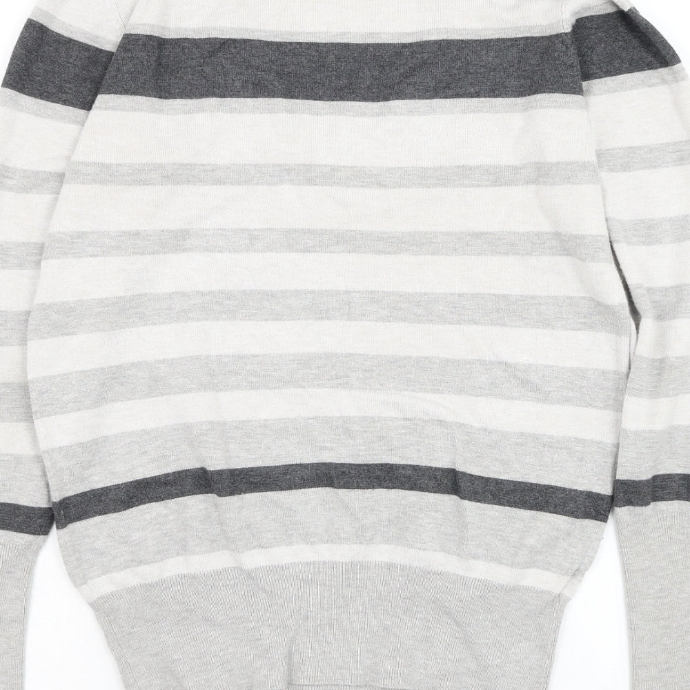 Womens UK Size 12 Papaya Grey Pullover Jumper