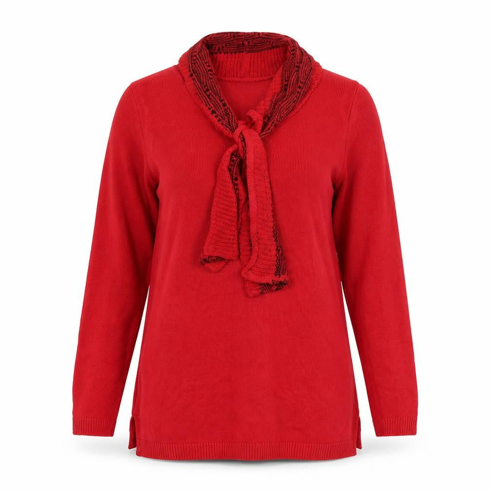 Womens UK Size S Envy Red Pullover Jumper