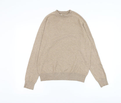 Primark Womens Brown Round Neck Polyester Pullover Jumper Size 10