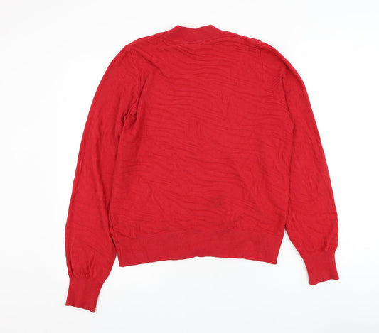 Womens UK Size 12 NEXT Red Pullover Jumper