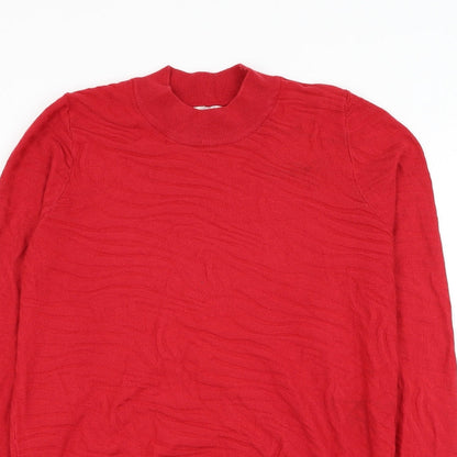Womens UK Size 12 NEXT Red Pullover Jumper