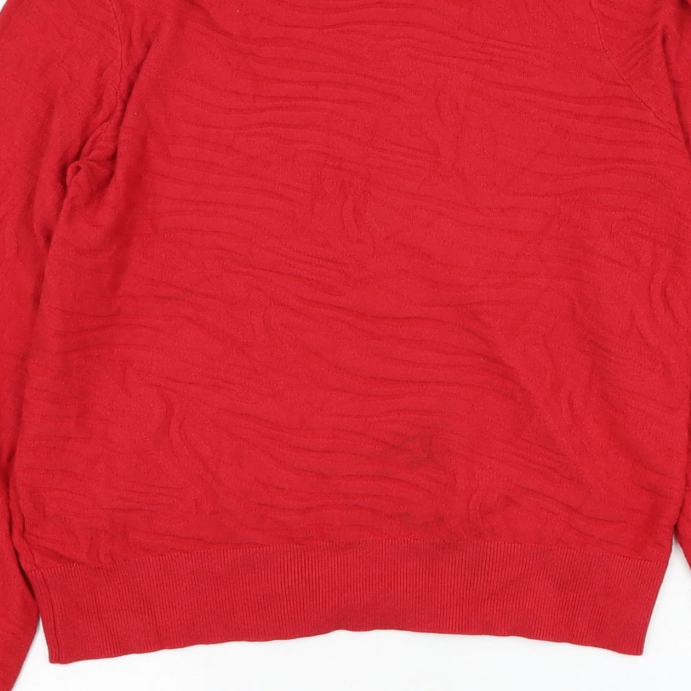 Womens UK Size 12 NEXT Red Pullover Jumper