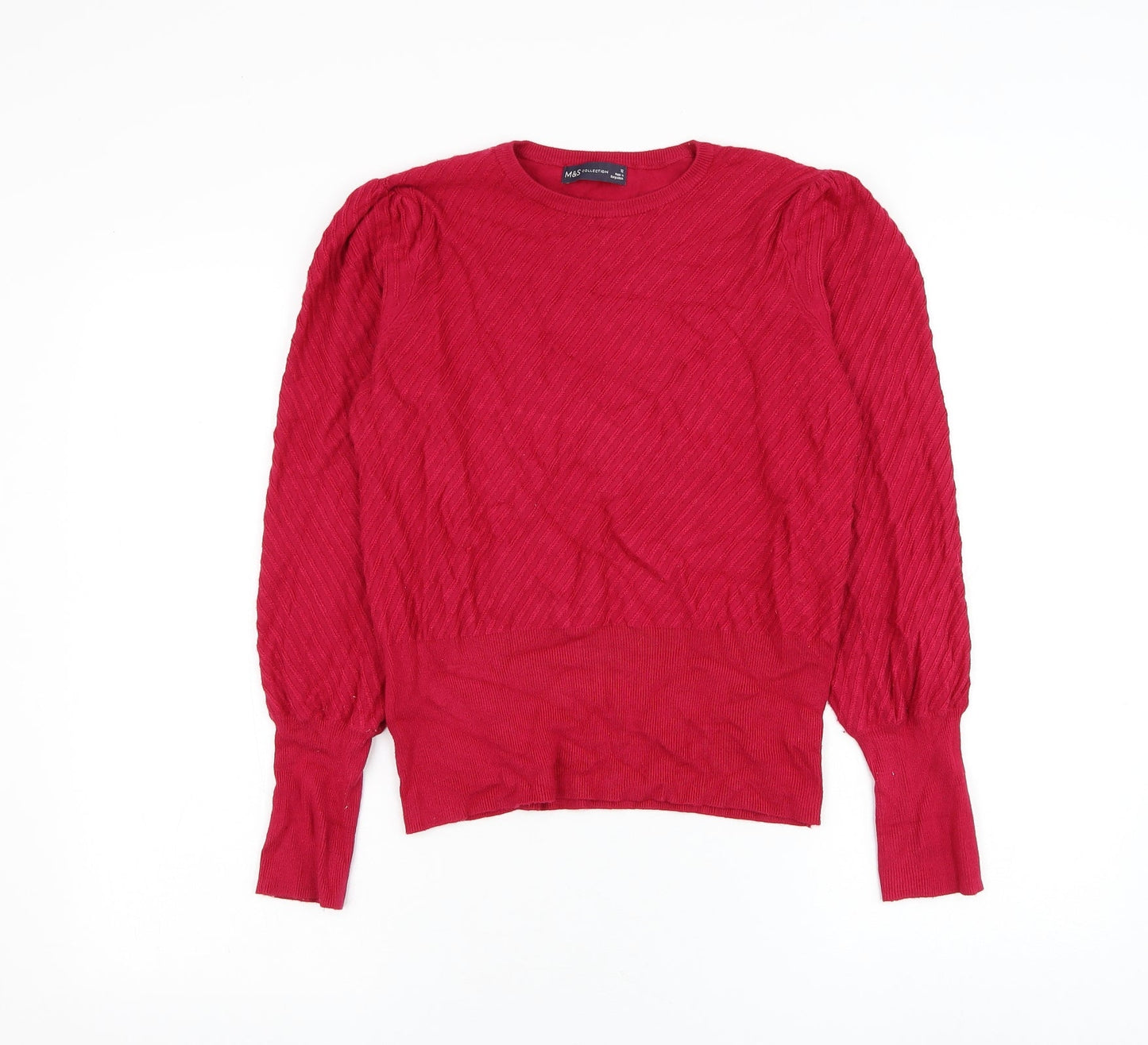 Womens UK Size 12 Marks and Spencer Pink Pullover Jumper