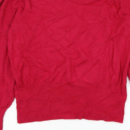 Womens UK Size 12 Marks and Spencer Pink Pullover Jumper