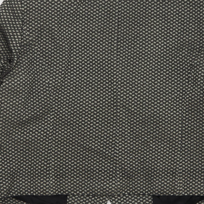 Basler Womens Beige Geometric Wool Jacket Sport Coat Size 18