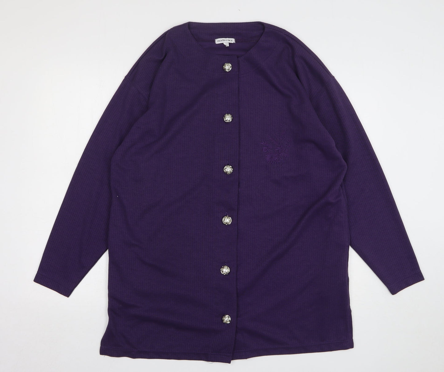 Womens UK Size M South Lodge Purple Cardigan Jumper