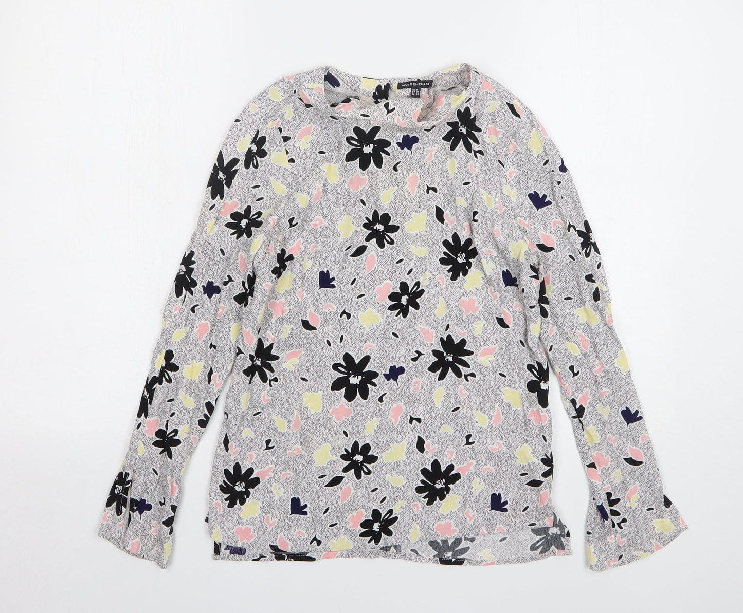 Womens UK Size 6 Warehouse Multicoloured Basic Blouse