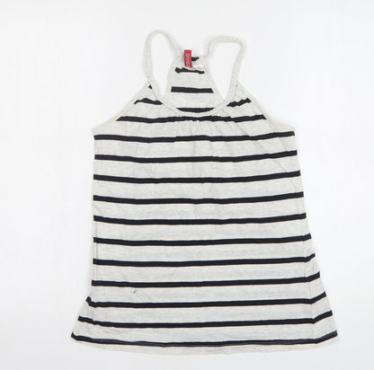 Womens UK Size 6 H&M Grey Basic Tank