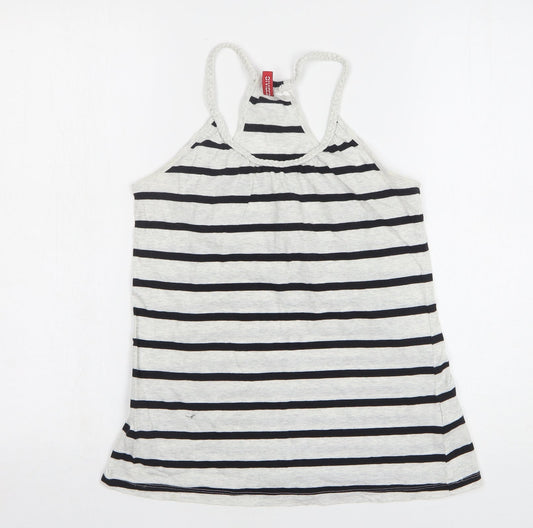 Womens UK Size 6 H&M Grey Basic Tank