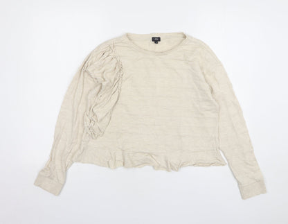 Womens UK Size 8 River Island Beige Pullover Jumper