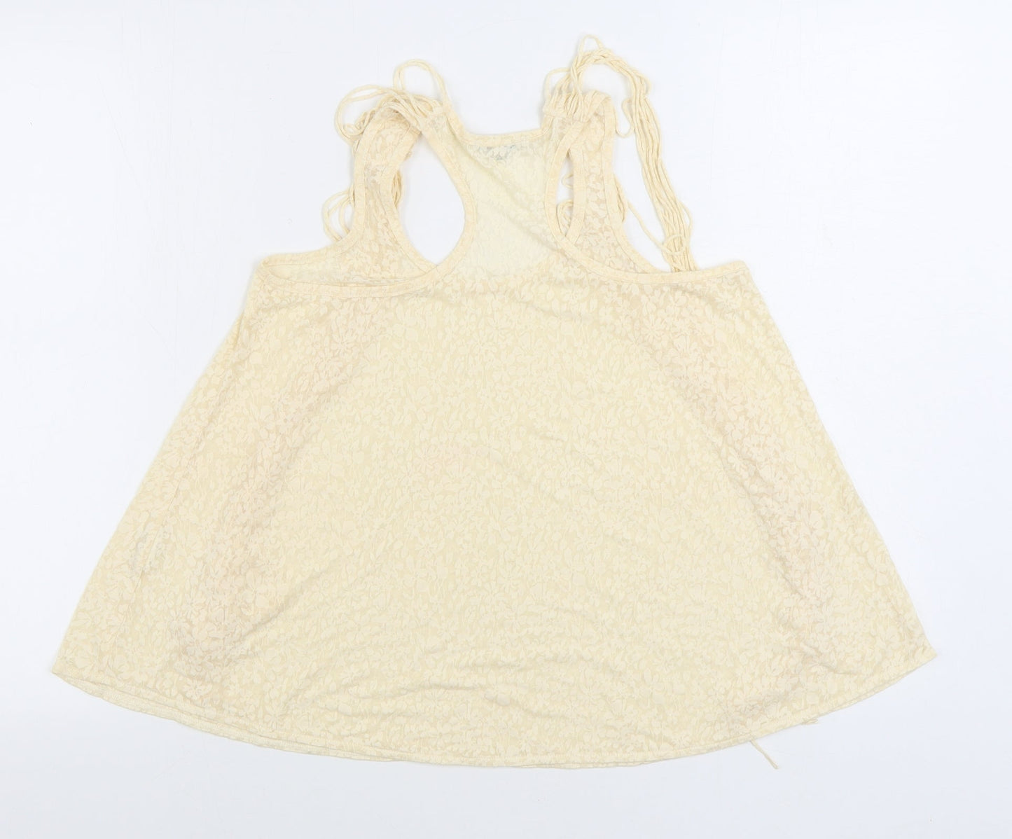 Womens UK Size 6 River Island Beige Basic Tank