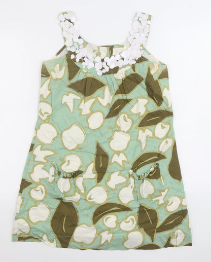 Womens UK Size 10 River Island Green Basic Tank