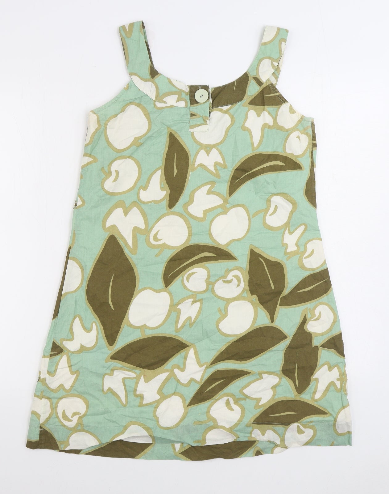 Womens UK Size 10 River Island Green Basic Tank