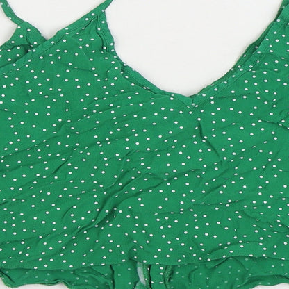 Womens UK Size 12 New Look Green Camisole Tank