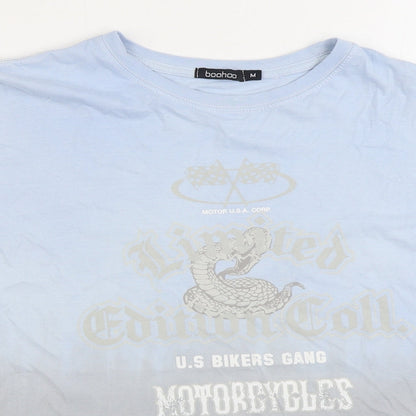 Mens UK Size M Boohoo Blue  T-Shirt