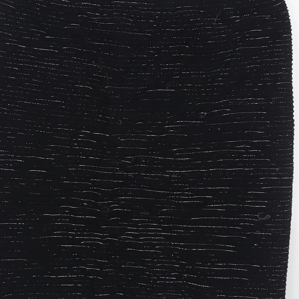 New Look Womens Black Nylon Straight & Pencil Skirt Size S