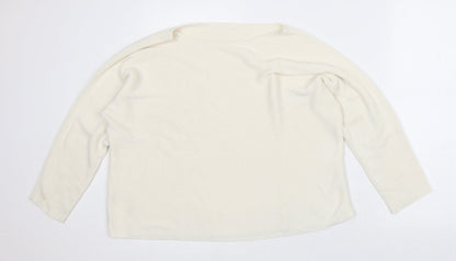 Womens UK Size M Preworn Beige Pullover Jumper