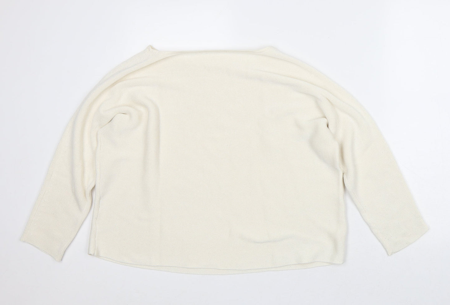 Womens UK Size M Preworn Beige Pullover Jumper
