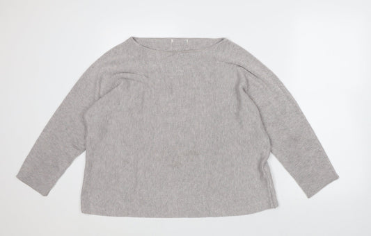 Womens UK Size M Preworn Grey Pullover Jumper
