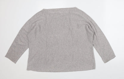 Womens UK Size M Preworn Grey Pullover Jumper