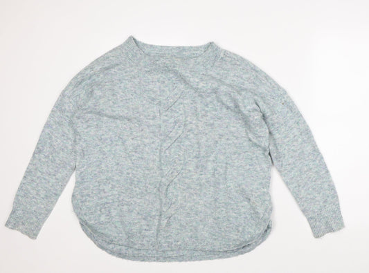 Womens UK Size 12 Marks and Spencer Blue Pullover Jumper
