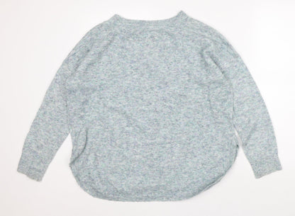 Womens UK Size 12 Marks and Spencer Blue Pullover Jumper