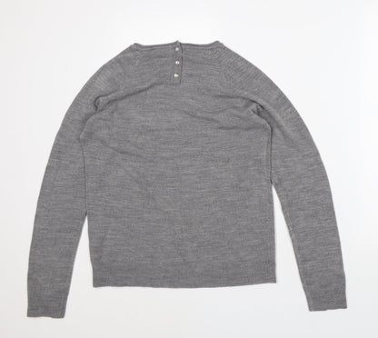 Womens UK Size 12 Atmosphere Grey Pullover Jumper