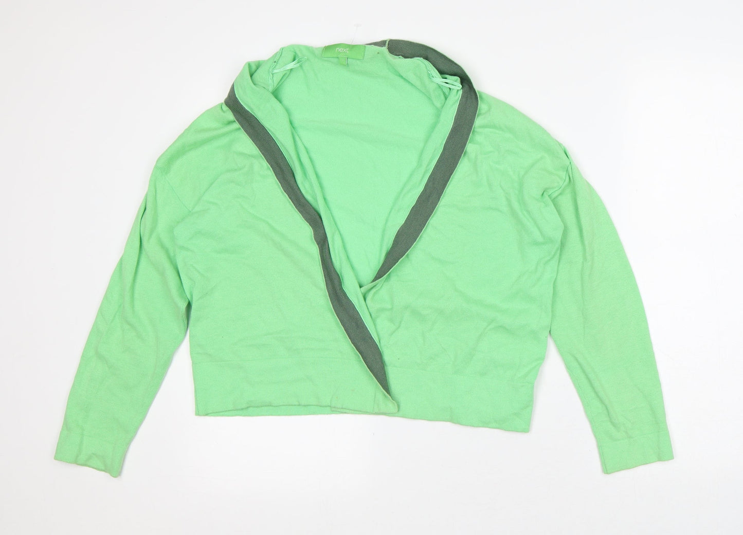 Womens UK Size 12 NEXT Green Wrap Jumper