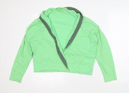 Womens UK Size 12 NEXT Green Wrap Jumper