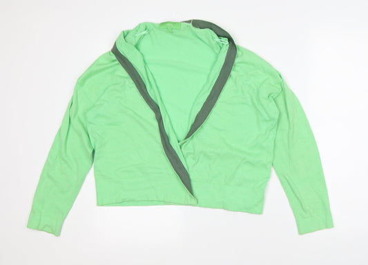 Womens UK Size 12 NEXT Green Wrap Jumper