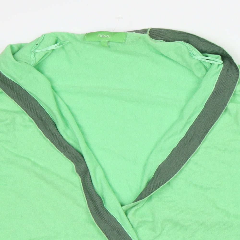 Womens UK Size 12 NEXT Green Wrap Jumper