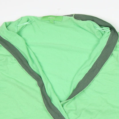 Womens UK Size 12 NEXT Green Wrap Jumper