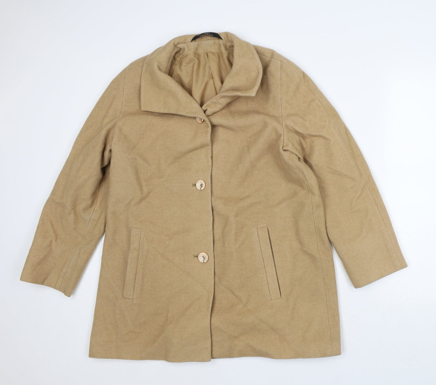 Womens UK Size 10 Marks and Spencer Brown Trench Coat
