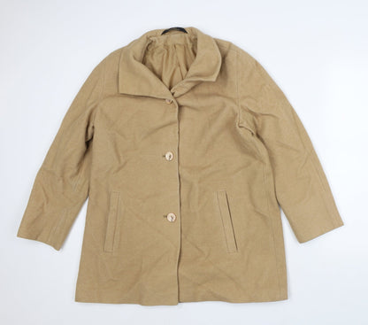 Womens UK Size 10 Marks and Spencer Brown Trench Coat