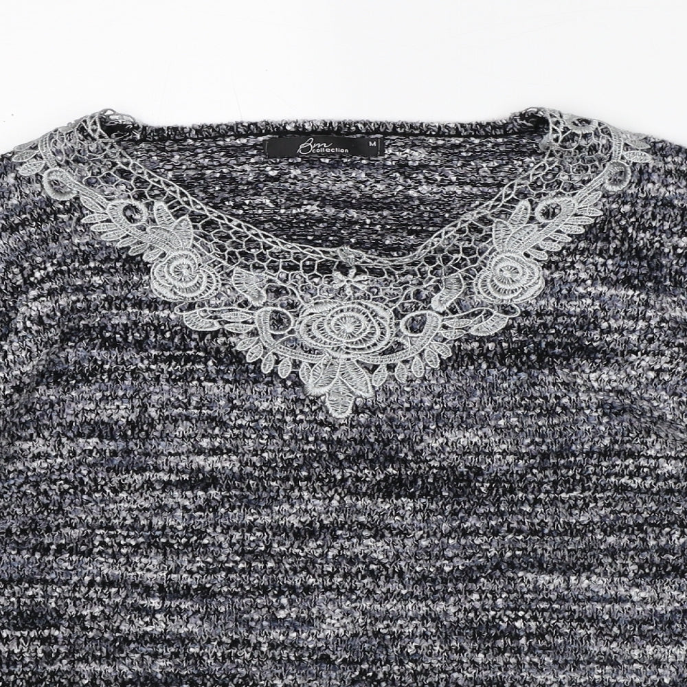 Womens UK Size M Bonmarché Grey Pullover Jumper