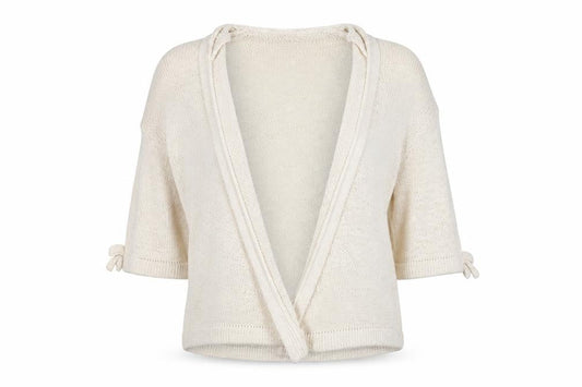 Womens UK Size L Papaya Beige Cardigan Jumper