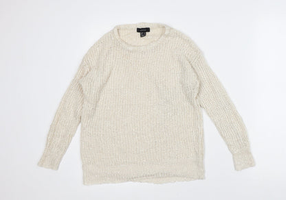 Womens UK Size 10 Atmosphere Beige Pullover Jumper