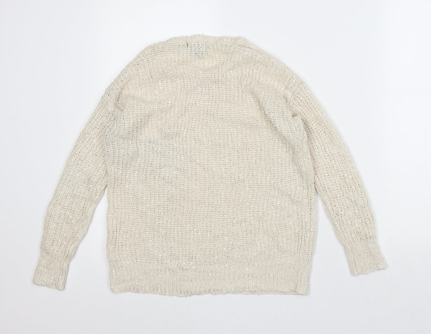 Womens UK Size 10 Atmosphere Beige Pullover Jumper