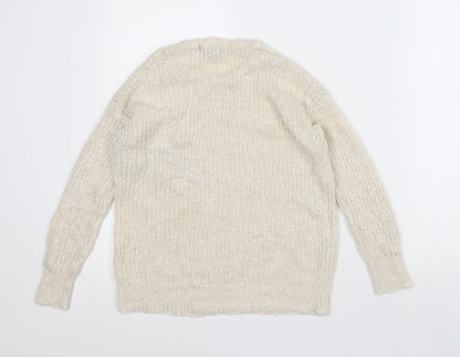 Womens UK Size 10 Atmosphere Beige Pullover Jumper