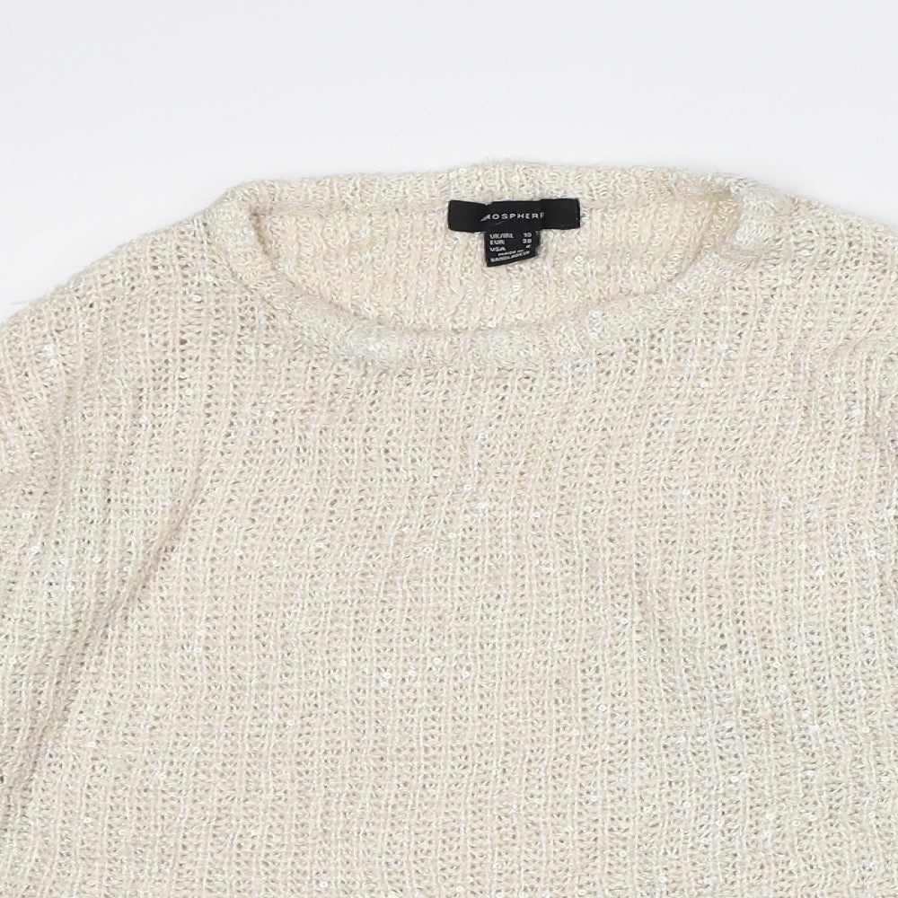 Womens UK Size 10 Atmosphere Beige Pullover Jumper