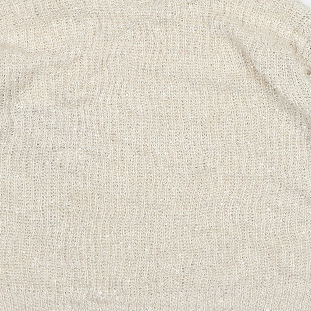 Womens UK Size 10 Atmosphere Beige Pullover Jumper