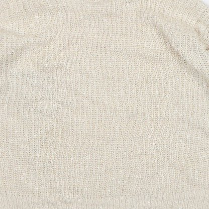 Womens UK Size 10 Atmosphere Beige Pullover Jumper