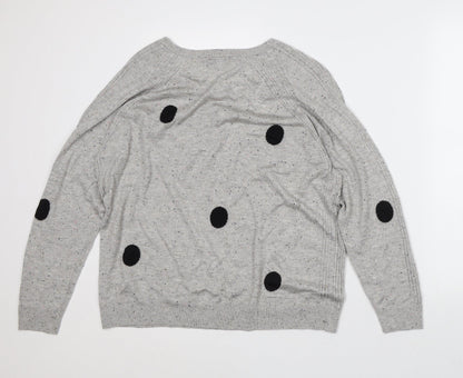 Womens UK Size L NEXT Grey Pullover Jumper