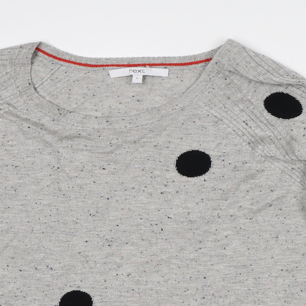 Womens UK Size L NEXT Grey Pullover Jumper