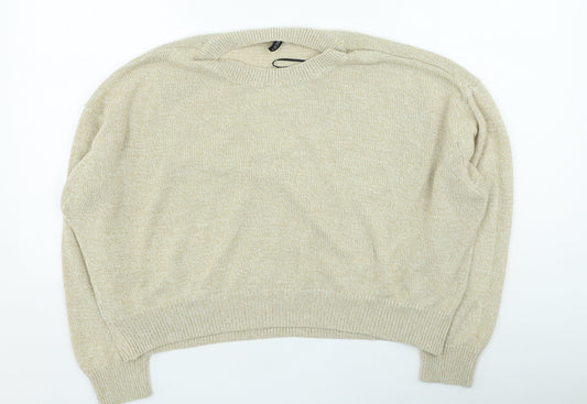 Womens UK Size L H&M Beige Pullover Jumper