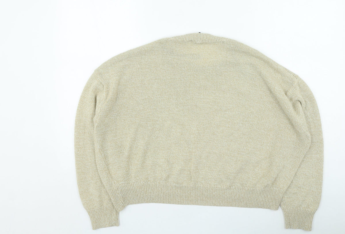 Womens UK Size L H&M Beige Pullover Jumper