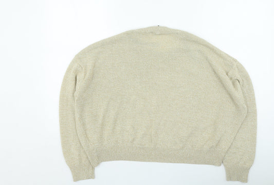 Womens UK Size L H&M Beige Pullover Jumper